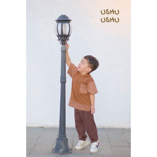 kode ke -READY ushu ushu batik series (setelan anak balita batik cotton / kaos)
