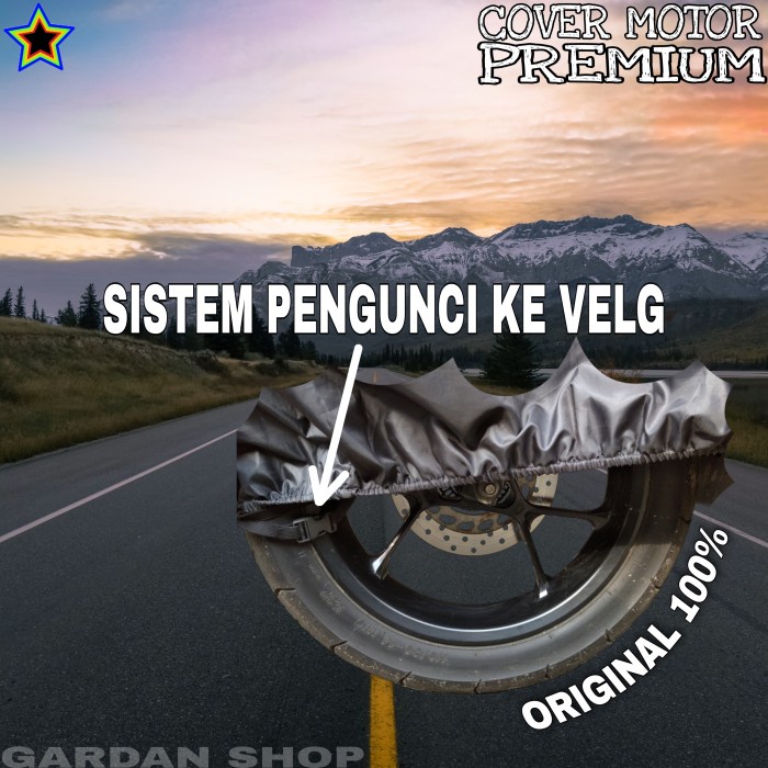 SARUNG MOTOR KAWASAKIN KLX HITAM KOMBINASI BODY COVER KAWASAKI PREMIUM