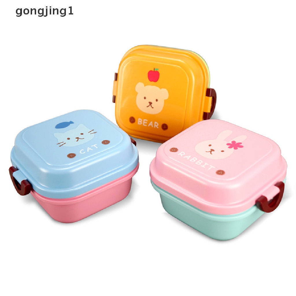 Ggg Lunch Kotak Makanan Bekal Anak Snack Box Layers Lunchbox Portable Wadah Microwave ID