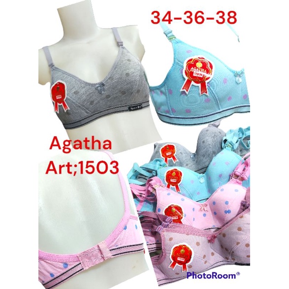 6 Pcs/BEEE_91/AGATHA 1506 | BRA SPORT LUSINAN/BH REMAJA