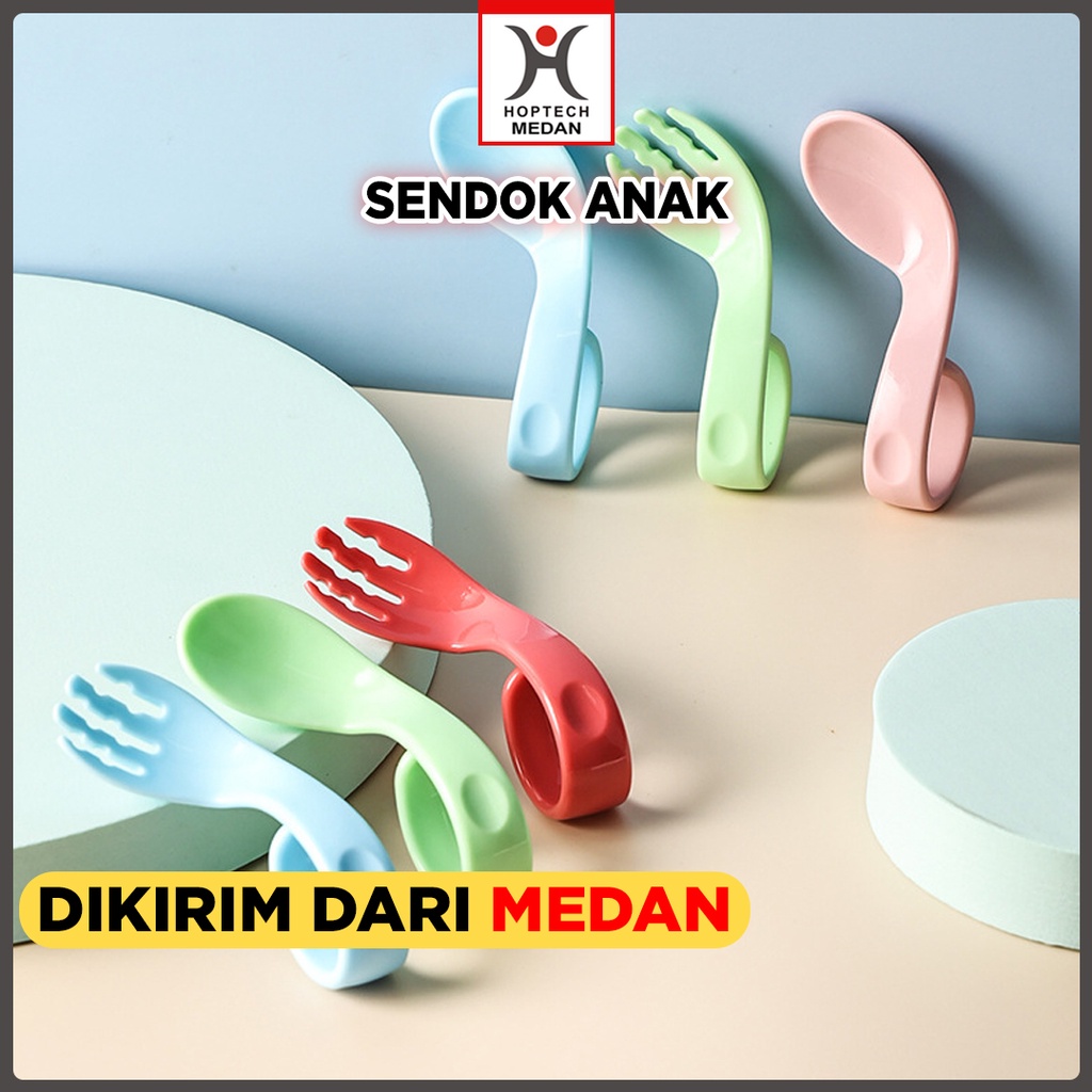 Sendok anak gagang melingkar | Children Spoon | Self Feeding