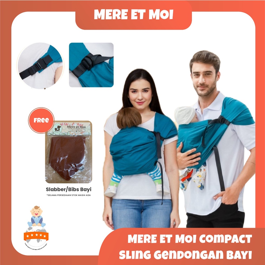 MERE ET MOI Compact Sling Gendongan Bayi Samping