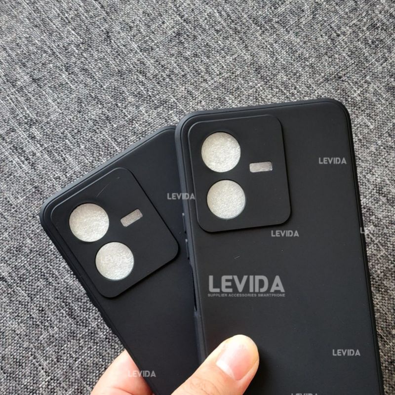 Case Vivo Y12 Vivo Y15 Vivo y17 Vivo Y12i Vivo Y22 Vivo Y30 Vivo Y30i Vivo Y50 Macaron Black Sofcase