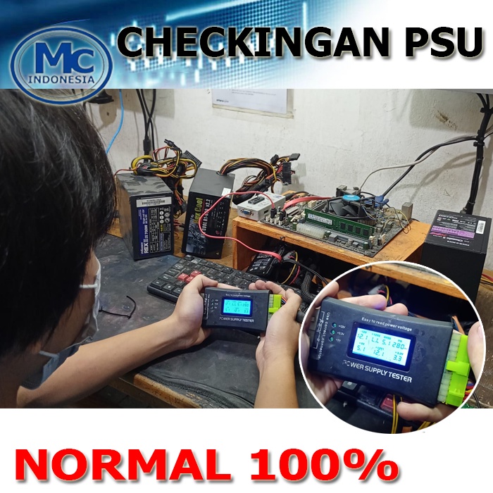 Power Supply PSU 500watt pc komputer  500w 2x6 Pin MICRONICS / SUPER FLOWER / ZALMAN