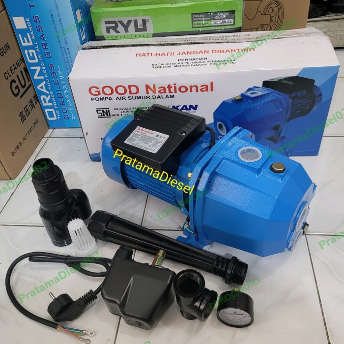 Pompa Air JetPump GOOD NATIONAL 375watt kedalaman sumur 40Meter