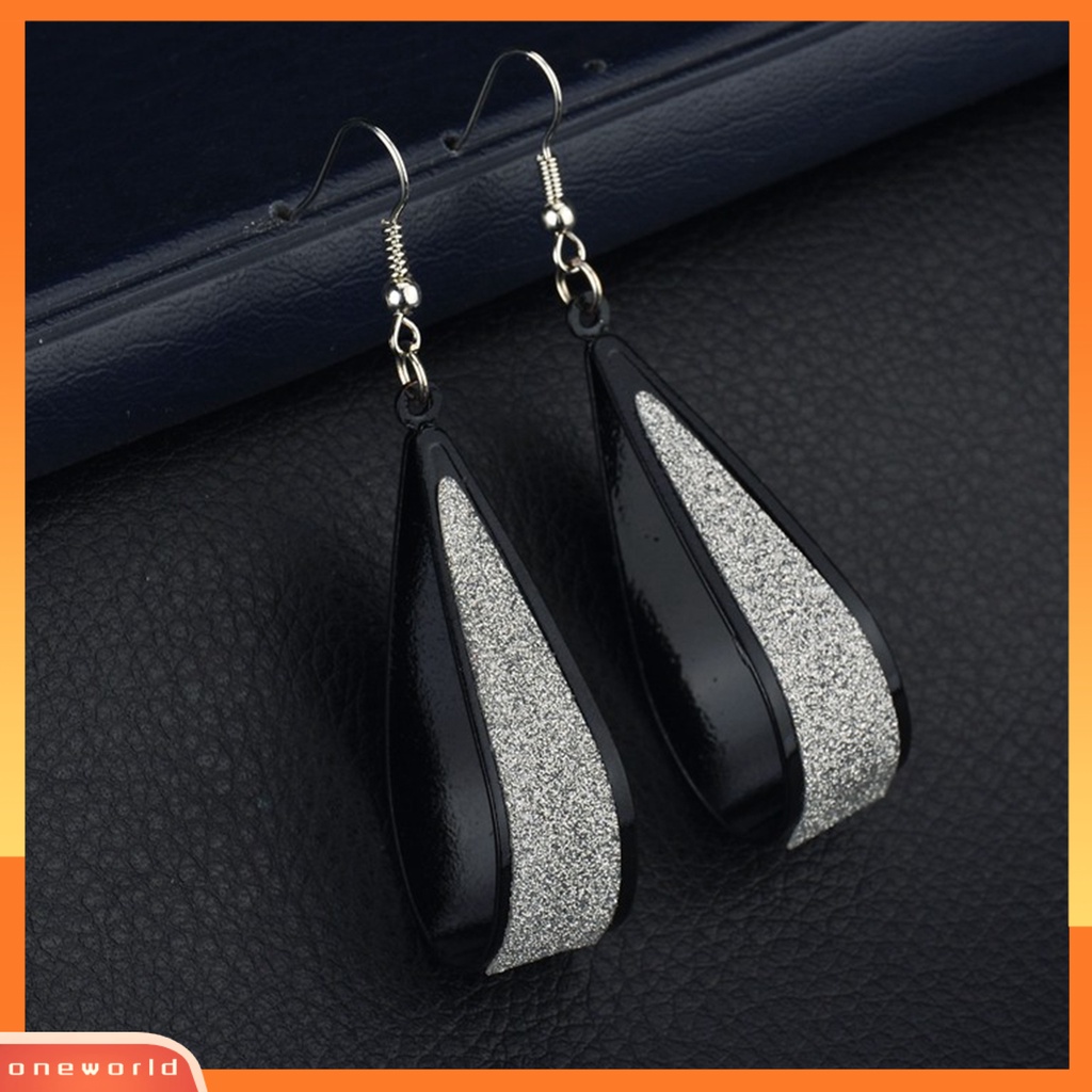 [WONE] Anting Tetesan Air Bentuk Alloy Simple Hollow Drop Anting Kait Perlengkapan Pesta Untuk Pernikahan