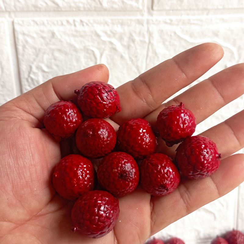 Christmas Bowl Buah Kering Warna Merah Dan Gold