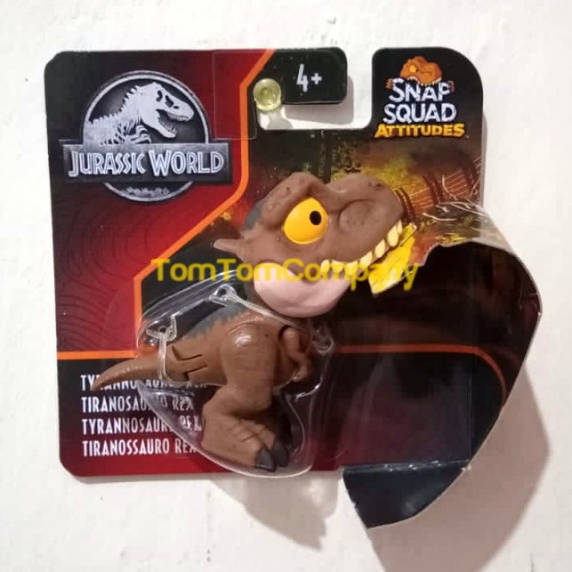 snap squad attitudes wave 10 T-rex coklat jurassic world