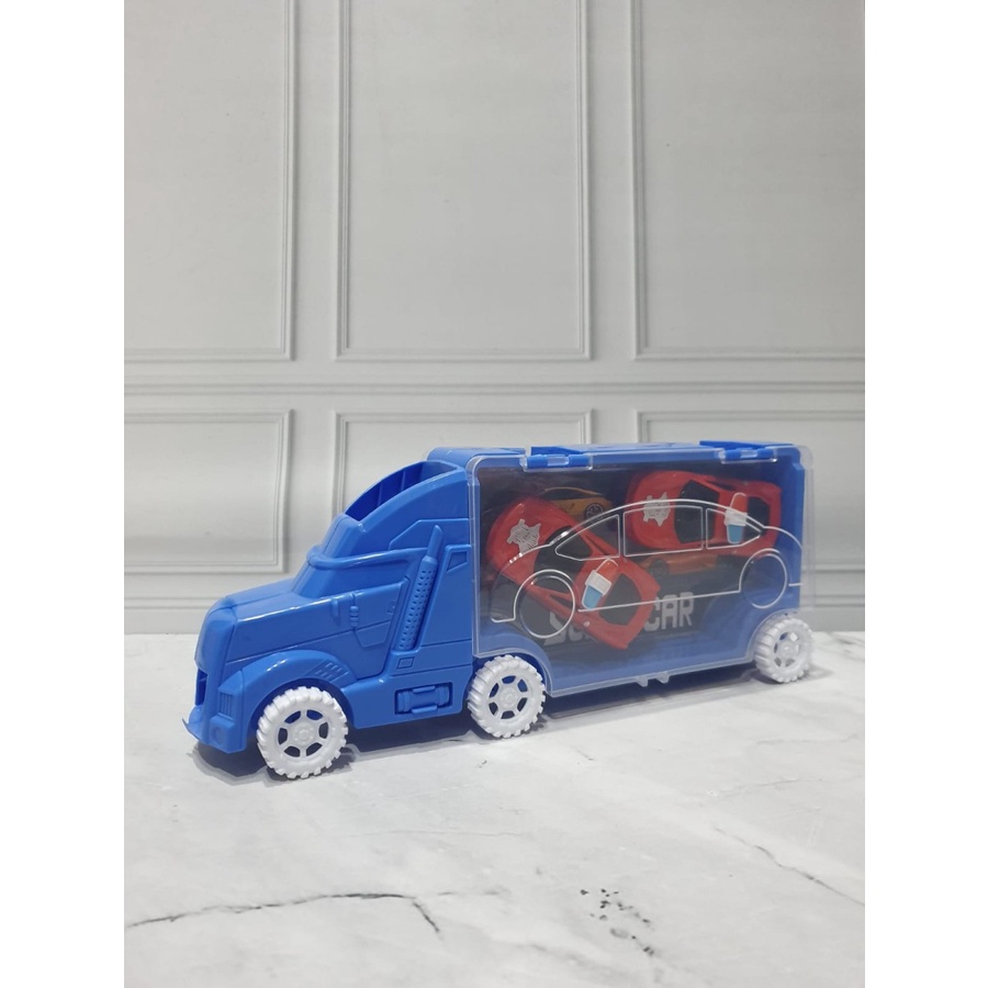 mainan bayi truck carrying kontainer super cars