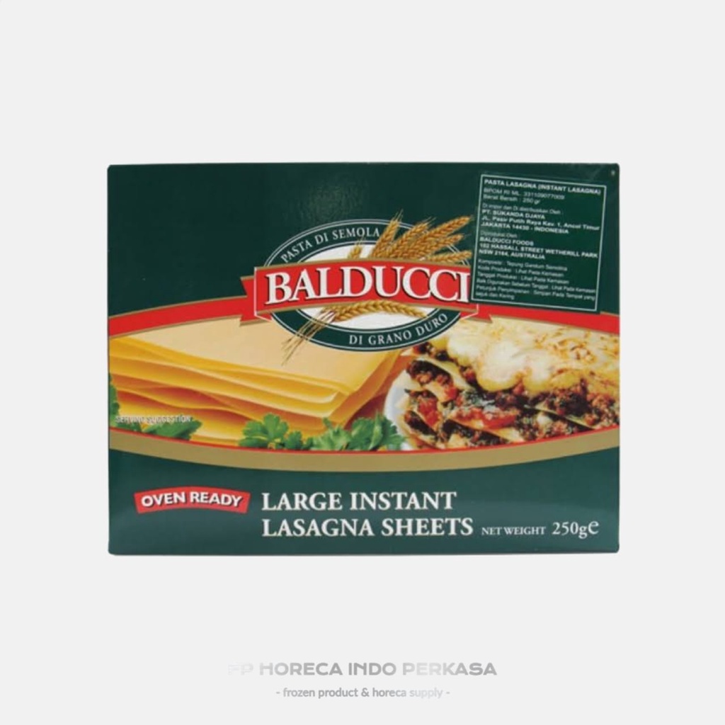 

Balducci Lasagna Instant 250 gr