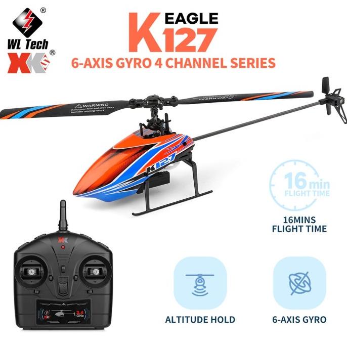 Rc Helicopter Wl Xk K127 Gyro 2.4G 4Ch 6-Axis Helikopter