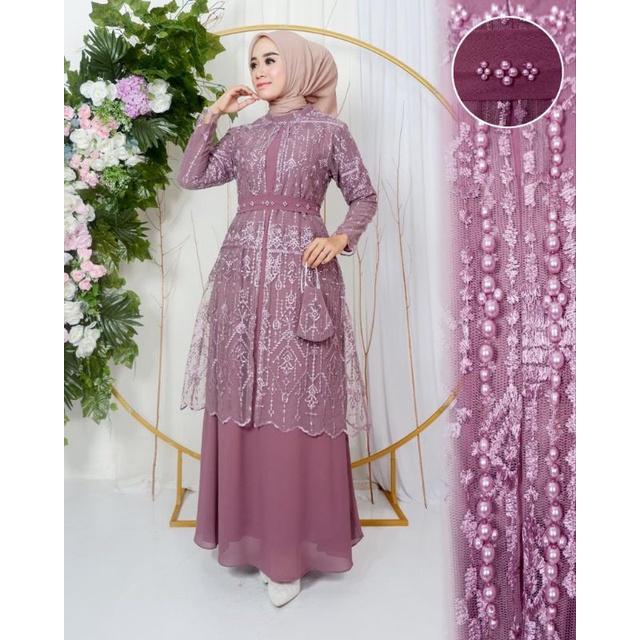 Gamis Tile Cardigan| Gamis Pesta| Gamis Kondangan| Gamis Brokat| Gamis| Gamis Tile| Gamis kebaya| Gamis Modern| Gamis Wisuda| Gamis Seragaman Keluaran| Gamis Lamaran