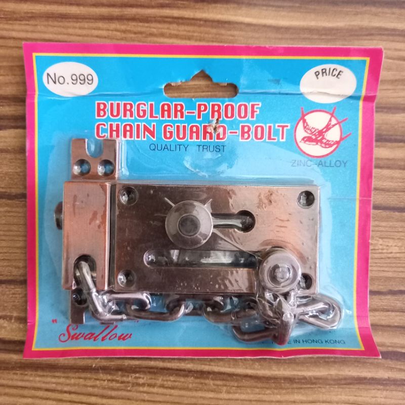 (BARANG KUNO) Grendel Rantai / Gerendel Rante Gaya Vintage untuk Pintu