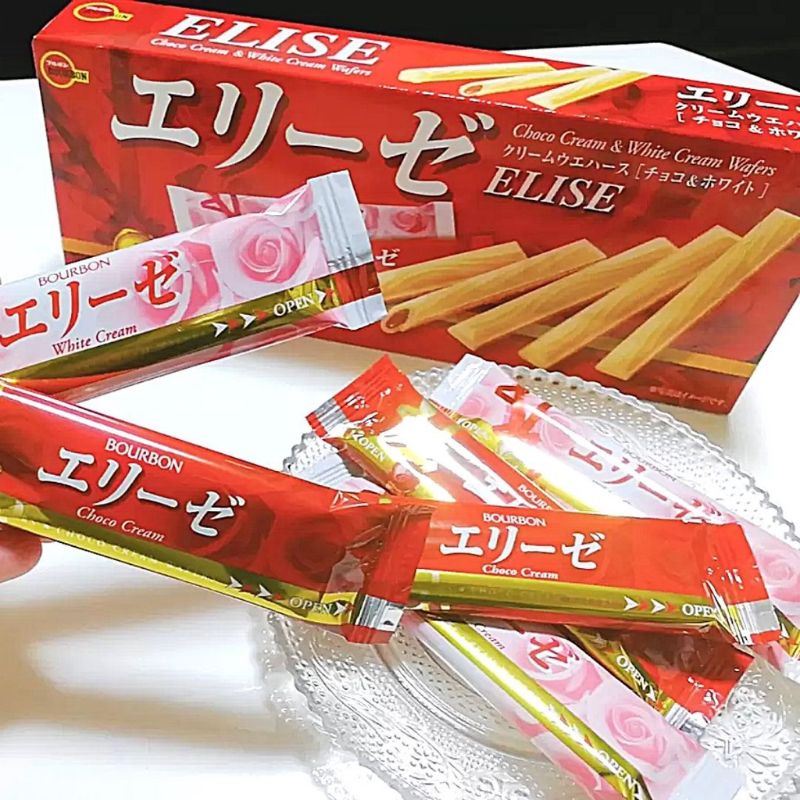 Bourbon Elise Cream Wafer / Family Size 158gr