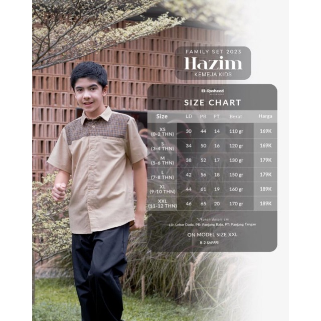 Hazim Kemeja Boy Sarimbit Yasmeera 2023