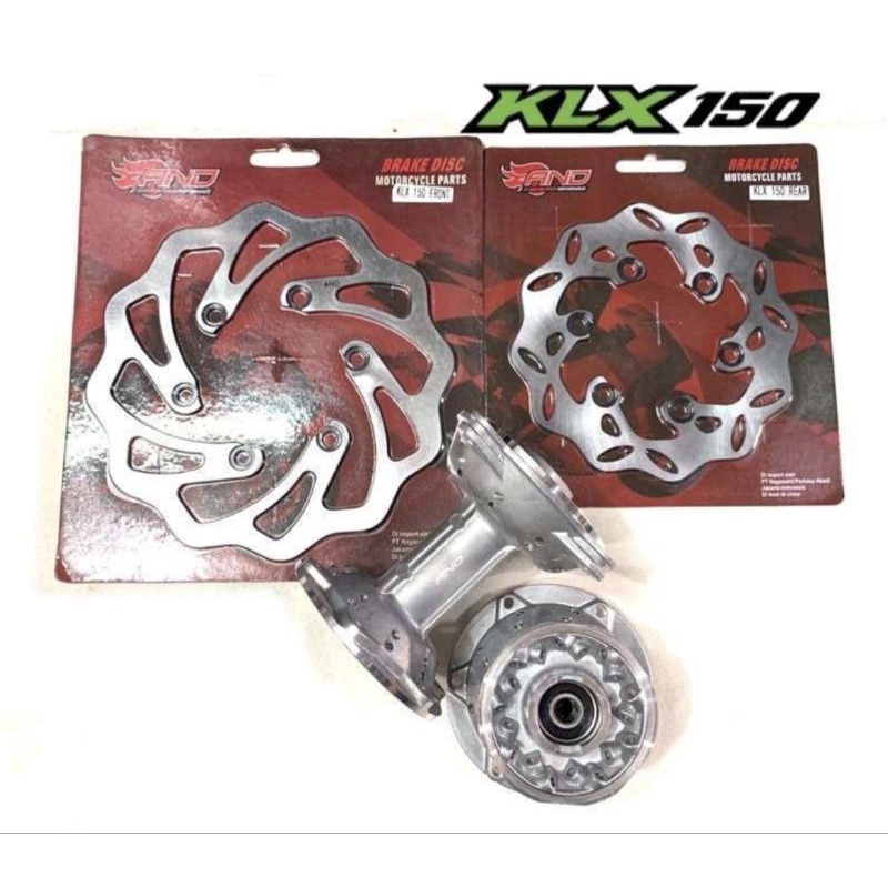 Tromol set KLX depan+belakang+piringan set