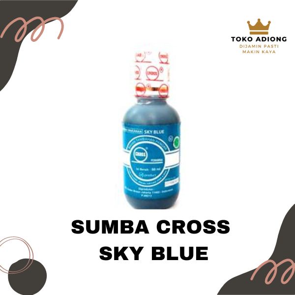 

PEWARNA MAKANAN CROSS - LIQUID ICING SKY BLUE - BAHAN TAMBAHAN PANGAN - 80 G