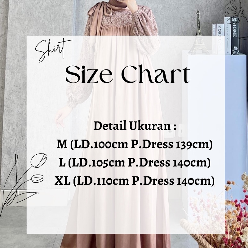 Baju Gamis Wanita Dewasa Yuma Dress Zipper Belakang Bahan Maxmara Premium Mix Brukat Lace Size M L XL Jumbo / Fashion Dress Muslim Wanita Kekinian