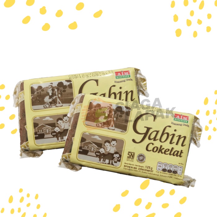 Biskuit Gabin Cokelat Super Coklat AIM 125gr