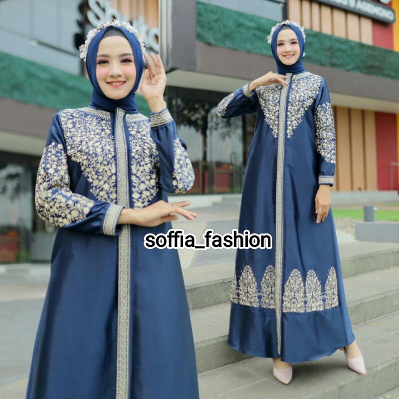 Gamis abaya wanita kristal bordir mewah terbaru termurah Gamis pesta wanita modern gamis wanita tren