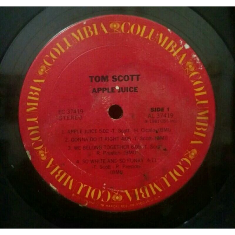 Vinyl Piringan Hitam 12&quot; Tom Scott-Apple Juice