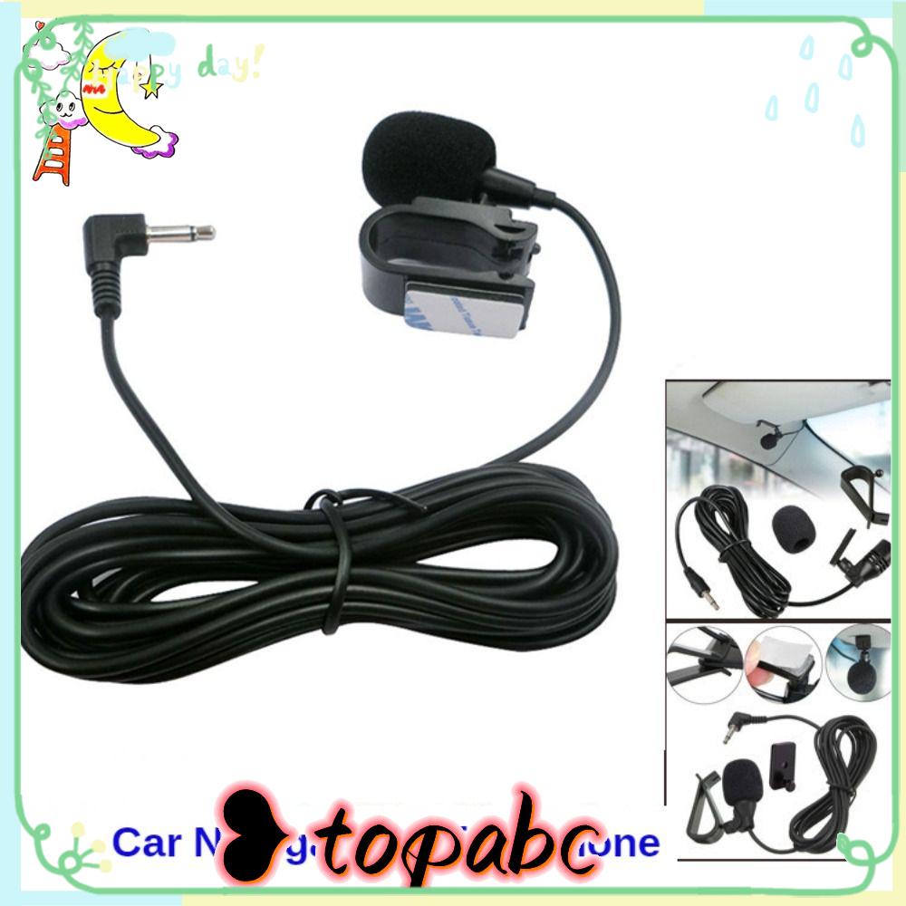 Top 3m Mikrofon Audio Mobil Panjang 3.5mm Untuk Auto DVD Radio Mic Stereo