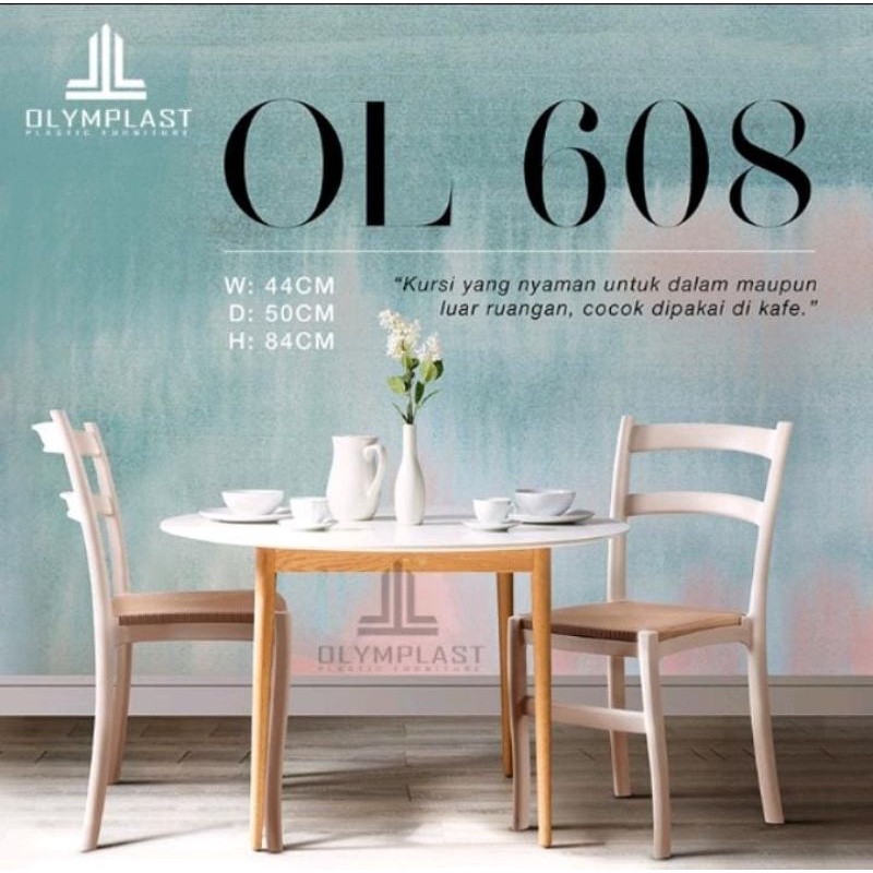 KURSI MAKAN OLYMPLAST OL 608 KUAT DAN BERKELAS