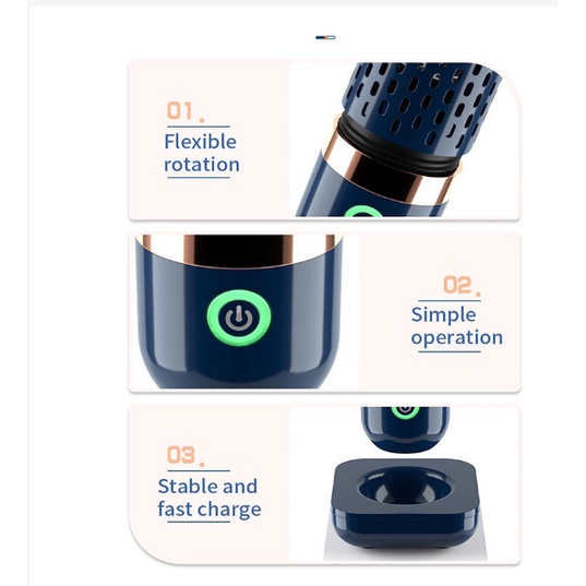 Alat Sterilisasi Buah Sayur Food Grade Tahan Air Portable Mesin Nirkabel Otomatis Pembersih Buah dan Sayur 8 Watt Safety Protection Food Grade