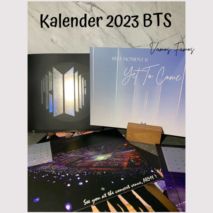 

✨NEW✨ - Kalender BTS 2023 Versi A / Kalender Yet To Come 2023 / Kalender KPOP