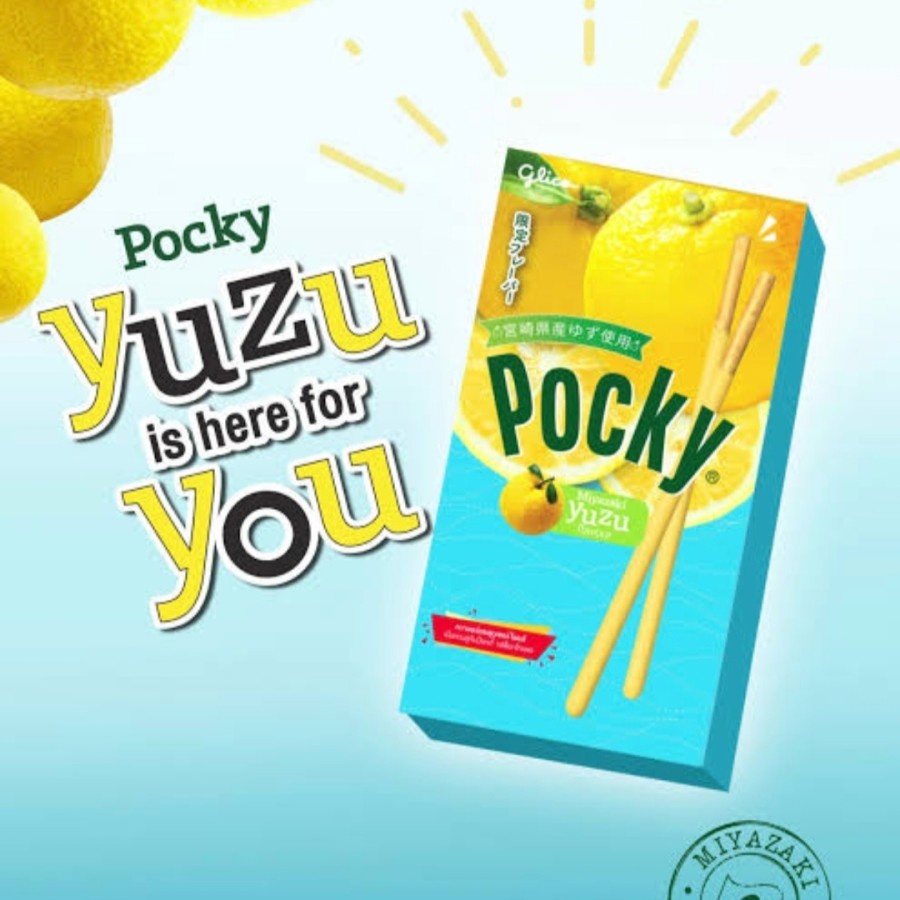 POCKY YUZU ORANGE/ ALMOND / Greentea / Chocolate / Strawberry / Cookies Cream