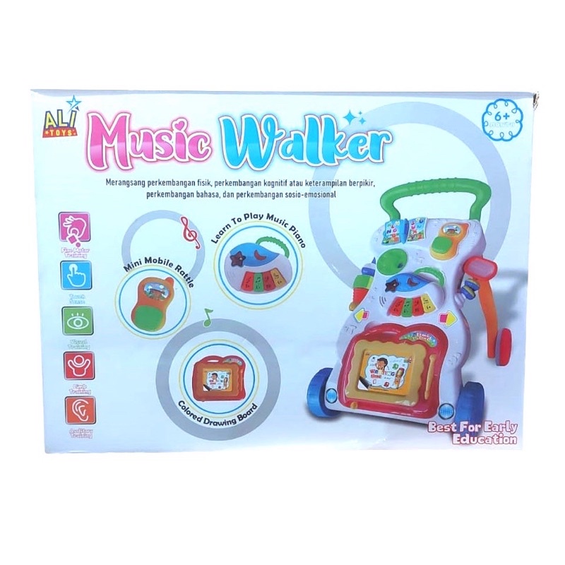 MAINAN BAYI DORONG BABY PUSH WALKER ALAT BANTU JALAN BABY WALKER MUSIC WALKER MURAH DORONGAN BABY
