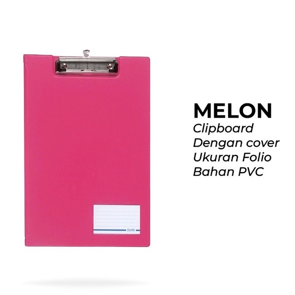 

Bantex Clipboard Papan Jalan Folio Model Cover Penutup Melon