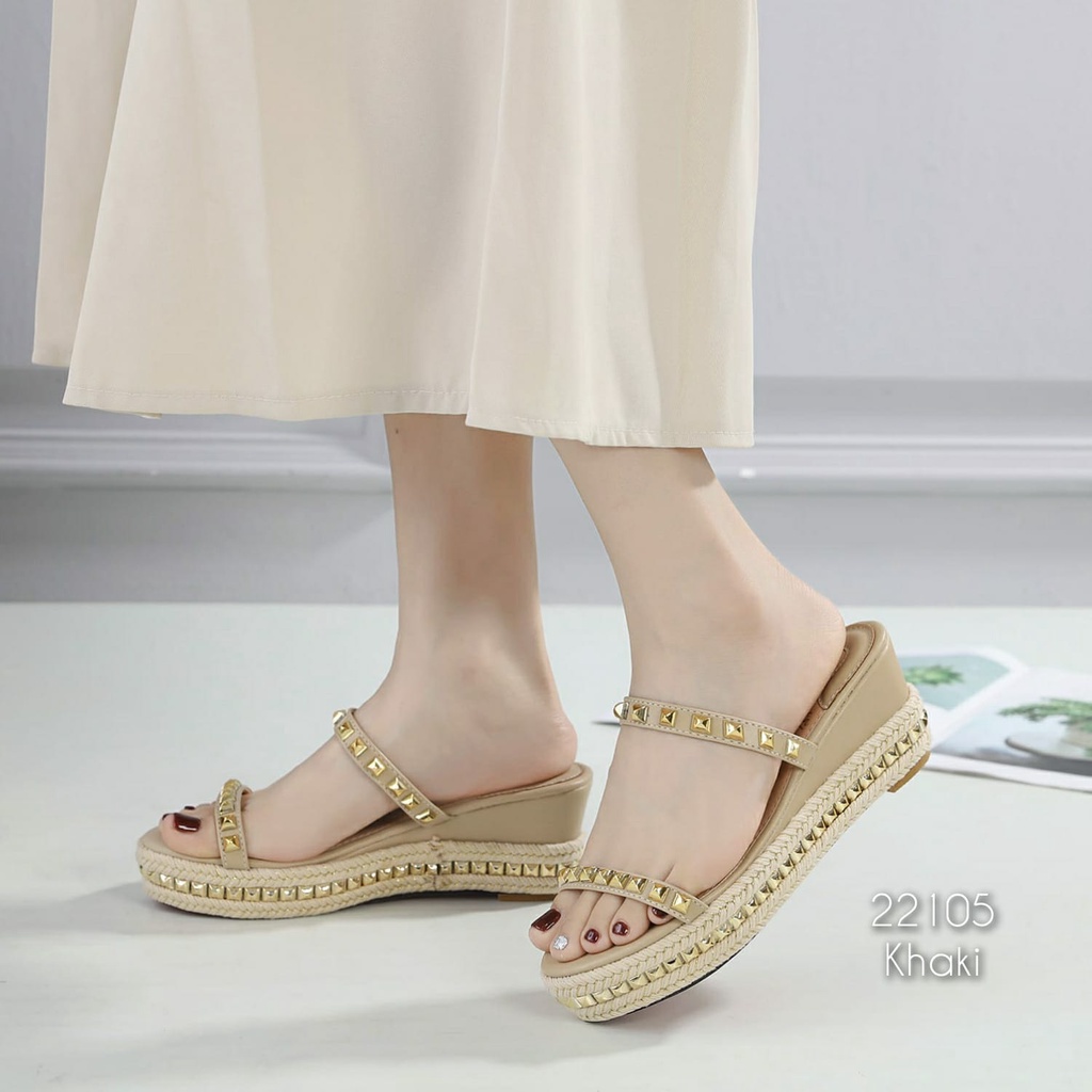 SANDAL WANITA IMPORT TERMURAH WEDGES KODE:  22105