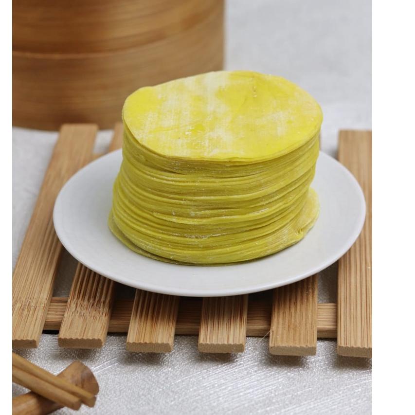 

(♥C6369] kulit dimsum gyoza siomay warna kuning 250 gr (-+80pc)