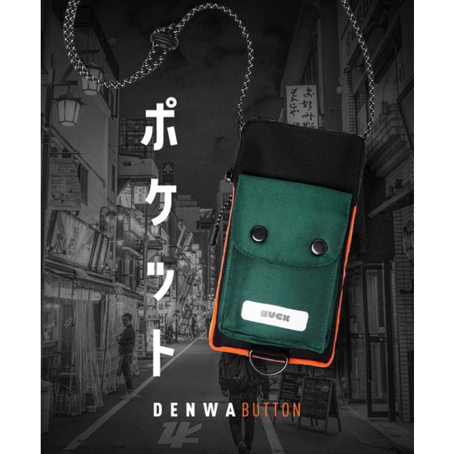 Tas Hp Euck - Pocket Denhwa Button Green
