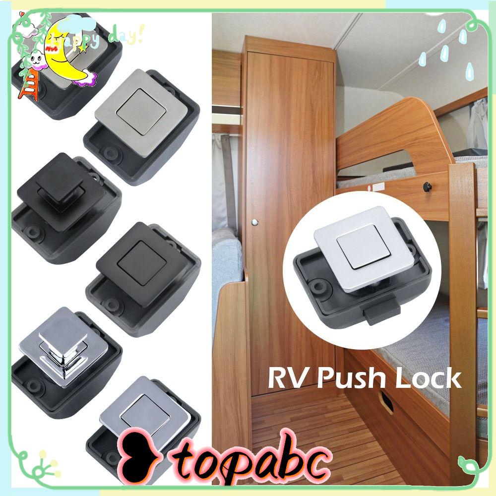 Top RV Push Lock Furniture Hardware Lemari Perahu Kemping Mobil