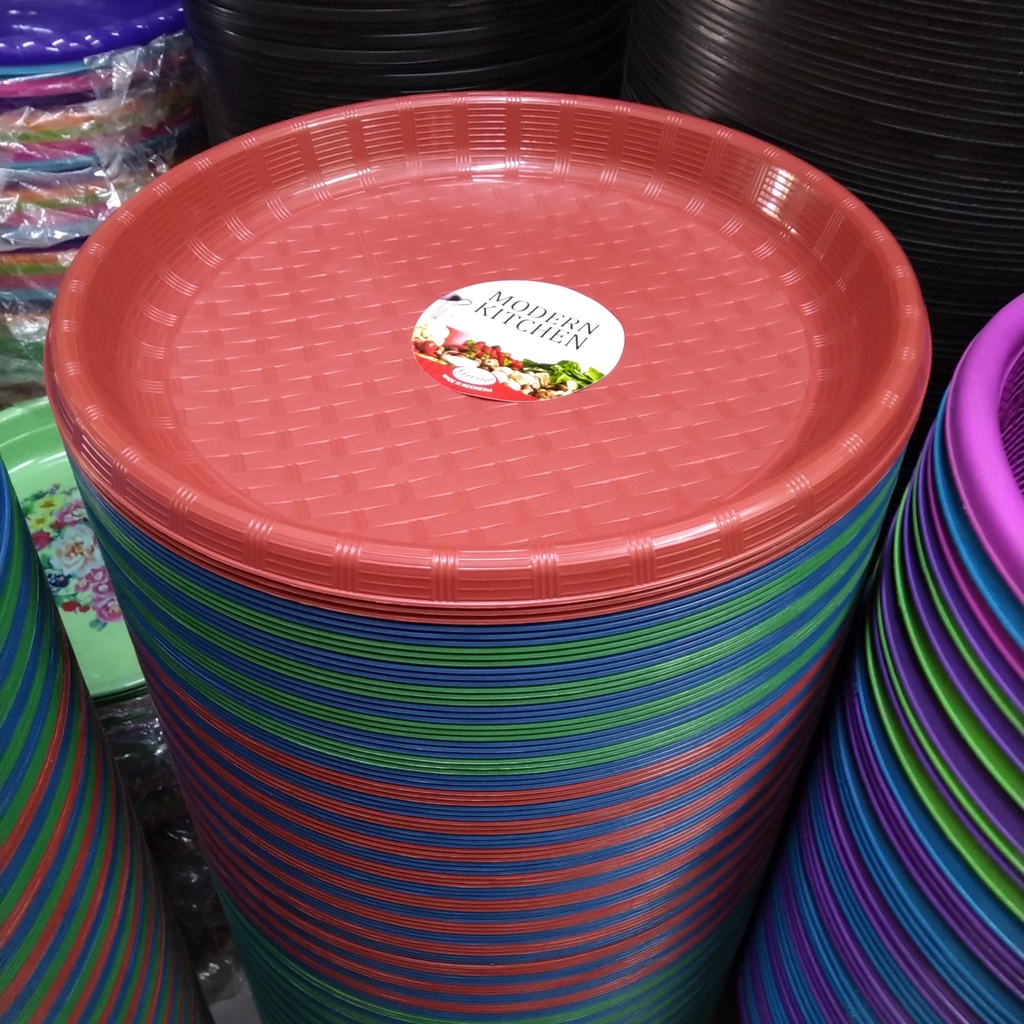Tampah / Loyang plastik bulat / tampah plastik bulat great Besar (d=50cm)