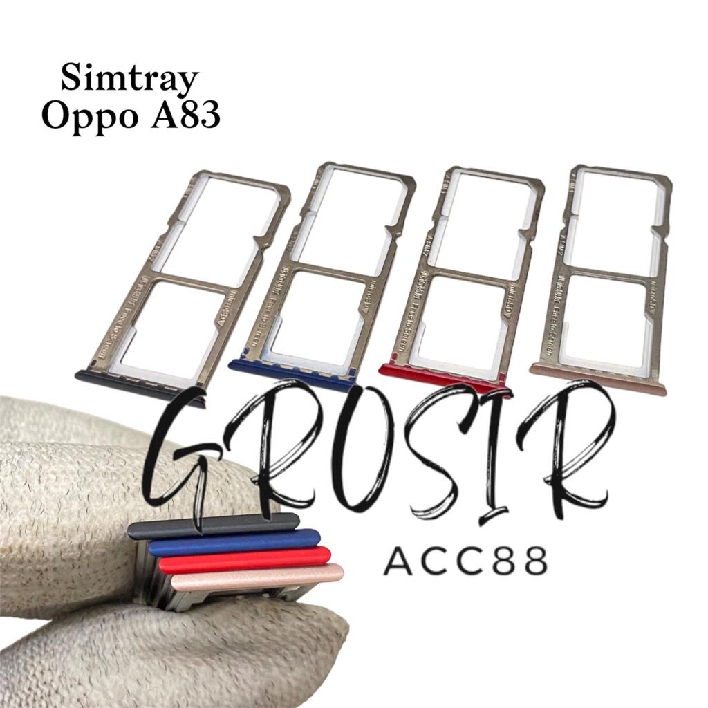 Simtray Simlock Slot Sim Dudukan Tempat Kartu Simcard Oppo A83 Original