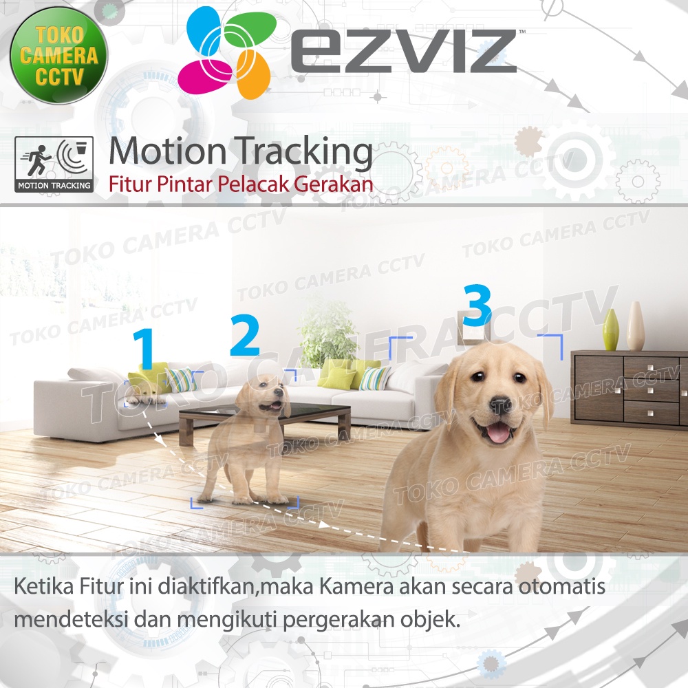 CCTV WIFI KAMERA IP CAMERA EZVIZ C6N 4MP 2K