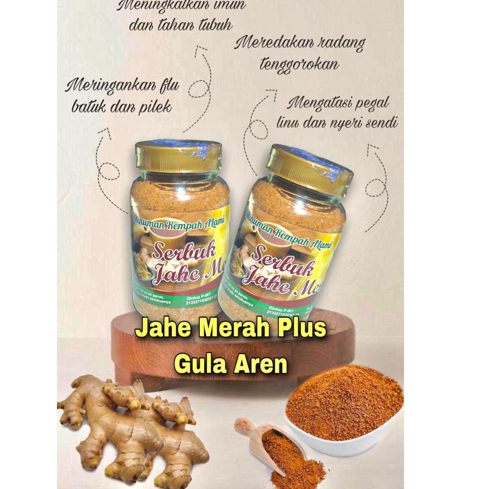 

【murah】 Jahe Merah Plus Gula Aren TOPLES 250gr Siap Seduh JAYYID