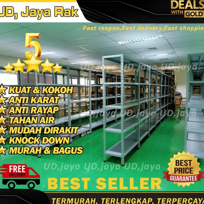 Rak Besi Siku Lubang 5 Susun Rak Gudang