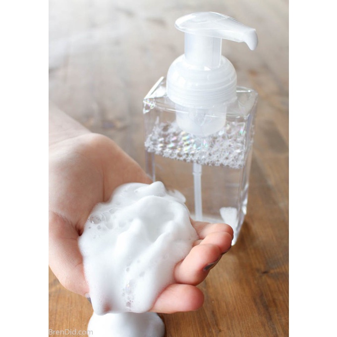 Botol Tempat Sabun Busa Foam Cair Pump Foaming Muji 450ML PETG Bening