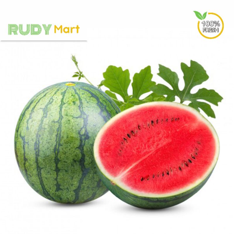 SEMANGKA MERAH FRESH 1 BUAH ( 3-4 kg)