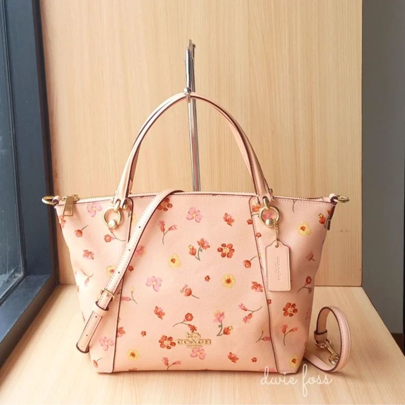 Tas C0ach Kacey Satchel Mystical Floral Faded Blush Original | Tas Selempang Wanita Original | Tas C