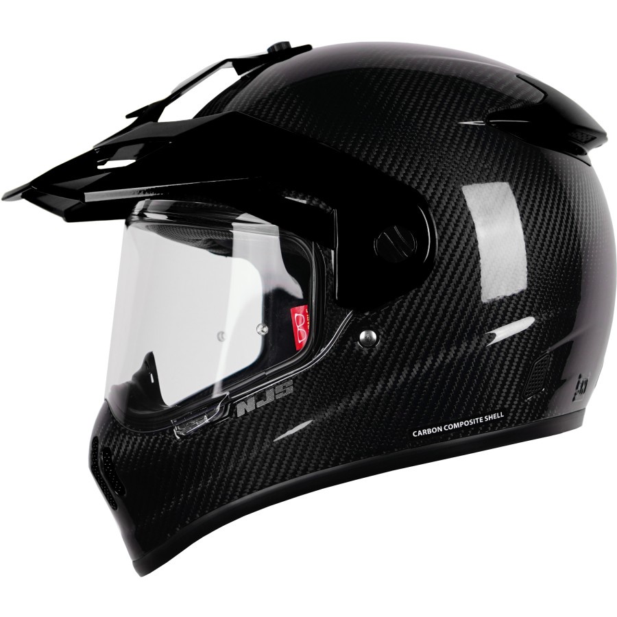 NJS S-CROSS CARBON TWILL - Helm adventure touringHelm FullFace | NJS Scross | Scross | Scross Carbon