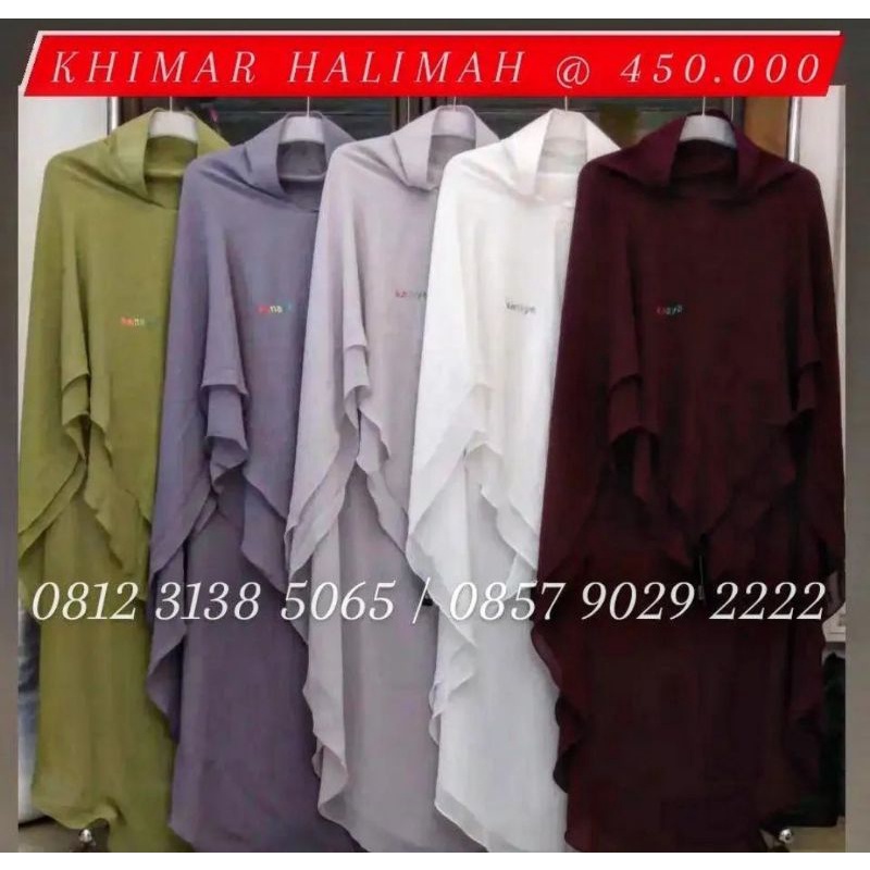 Khimar HALIMAH original kanaya