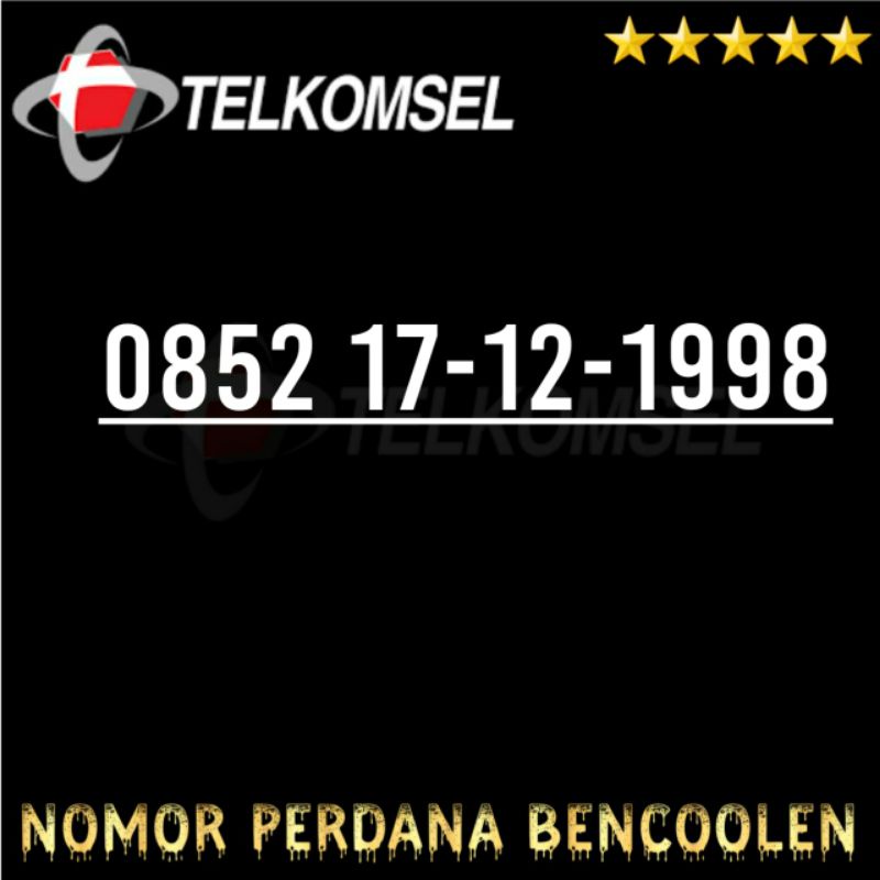 KARTU PERDANA TELKOMSEL KARTU AS SERI TAHUN LAHIR 0852 1712 1998/0852 1712 2015