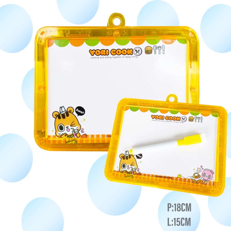 Papan tulis mini whiteboard + Spidol - Papan Tulis Anak Nora Band