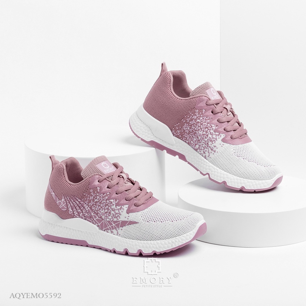 SEPATU SNEAKERS WANITA EMORYSTYLE   Corinna AQYEMO 5592  MB WHITE/PINK