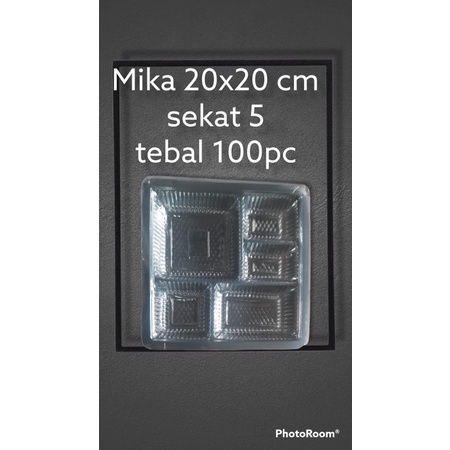 mika 20 sekat 5 20x20 mika dus nasi